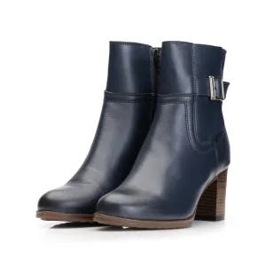 Botine dama din piele naturala, Leofex - 072 Blue Box