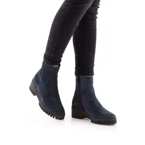 Botine dama casual din piele intoarsa Leofex - 556  Avio Velur