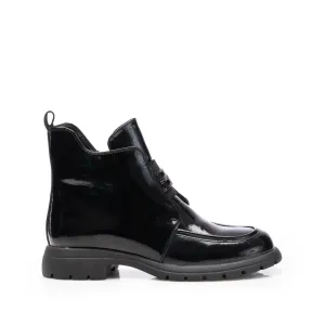 Botine damă din piele naturală, Epica -  4506 Negru Lac