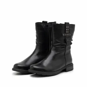 Cizme dama din piele naturala - 333 negru