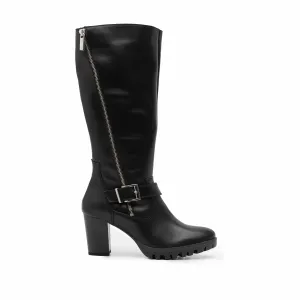 Cizme dama din piele naturala - 473 negru