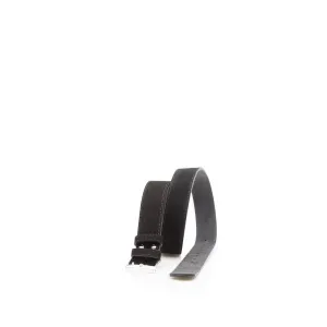 Curea barbati din piele intoarsa - Negru velur 3,5 cm