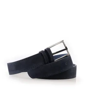 Curea din piele naturală - Blue velur