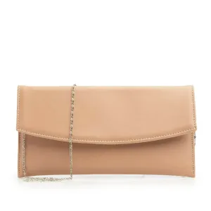 Geantă plic elegantă din piele naturală - 4015 Nude  Box