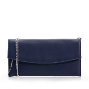 Geantă plic elegantă din piele naturală pentru damă -  4015 Bleumarin Box