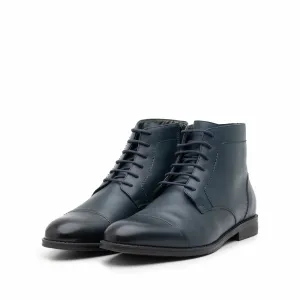 Ghete barbati din piele naturala, Leofex - 914 Blue Box