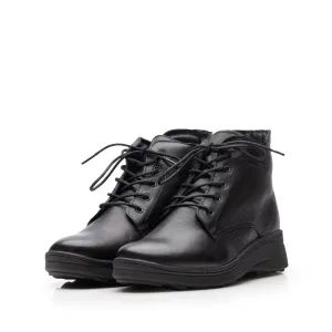 Ghete damă din piele naturală -  027-1 Negru Box
