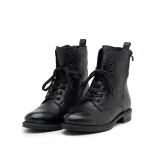 Ghete dama din piele naturala, Leofex - 458 negru box