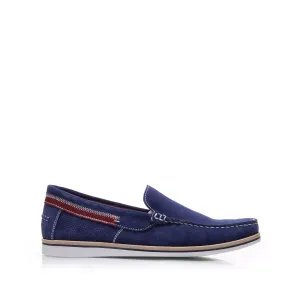 Mocasini barbati din piele naturala, Leofex  - 947 marine velur