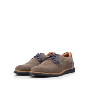Pantofi barbati casual din piele naturala Leofex - 591 Taupe Velur