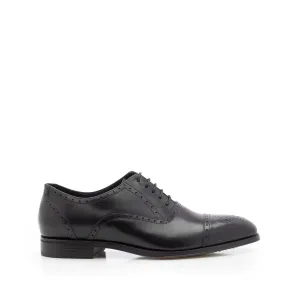 Pantofi barbati eleganti din piele naturala Leofex - 587 Negru Box