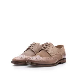 Pantofi casual bărbați din piele naturală Leofex - 514 Taupe Velur