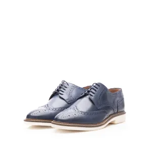 Pantofi casual bărbati din piele naturală, Leofex -  537 Blue Box