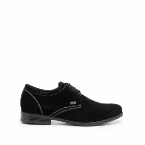 Pantofi casual barbati din piele naturala,Leofex - 578 negru velur