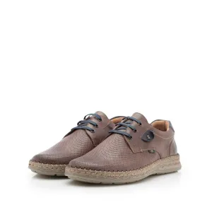 Pantofi casual barbati din piele naturala, Leofex - 597 Taupe Box