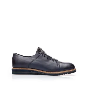 Pantofi casual barbati din piele naturala Leofex - 599 Blue Box