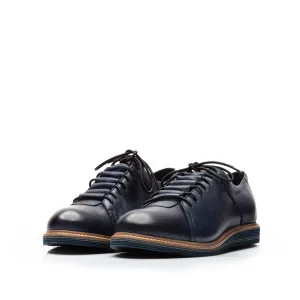 Pantofi casual barbati din piele naturala Leofex - 599 Blue Box
