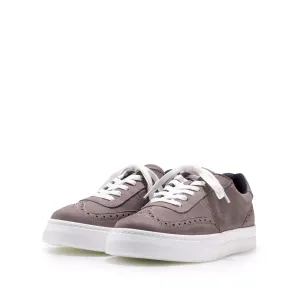 Pantofi casual bărbați din piele naturală, Leofex - 651 Gri Nabuc