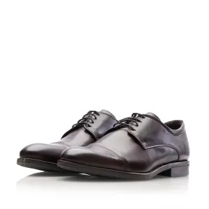 Pantofi casual bărbați din piele naturală Leofex - 665 Mogano Box
