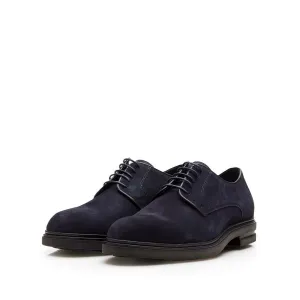 Pantofi casual barbati din piele naturala, Leofex - 699 Blue Velur
