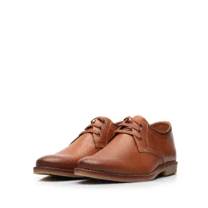 Pantofi casual barbati din piele naturala, Leofex - 787 Cognac Box
