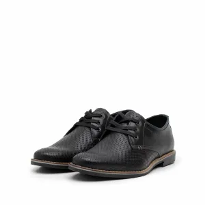 Pantofi casual barbati din piele naturala, Leofex - 787 negru box