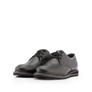 Pantofi casual barbati din piele naturala, Leofex - 788 Negru  box