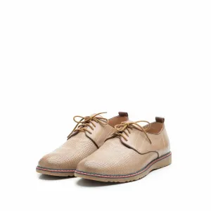 Pantofi casual barbati din piele naturala, Leofex - 839 taupe box