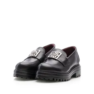 Pantofi casual damă din piele naturală, Leofex - 024 Negru Box