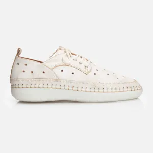 Pantofi casual dama din piele naturala, Leofex - 244  Bej Deschis Box