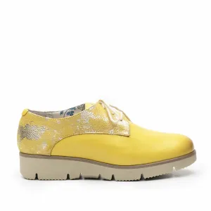 Pantofi casual dama din piele naturala Leofex- 200 Galben Box