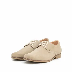 Pantofi copii din piele naturală, Leofex - 578 Taupe velur