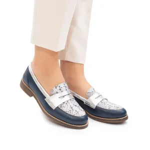 Pantofi casual dama din piele naturala, Leofex - 188 Blue Box