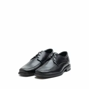 Pantofi eleganti barbati din piele naturala cu varf patrat, Leofex - 608 negru