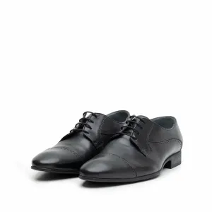 Pantofi eleganti barbati din piele naturala,Leofex - 123-3 negru box