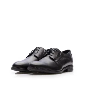 Pantofi eleganţi bărbaţi din piele naturală, Leofex - 529-1 Negru Box