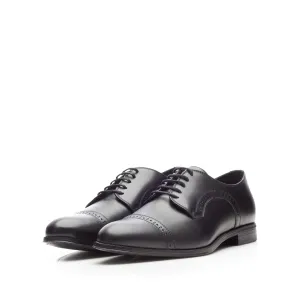 Pantofi eleganţi bărbaţi din piele naturală, Leofex - 534 Negru Box