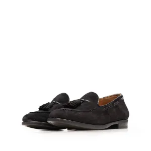 Pantofi eleganti barbati din piele naturala, Leofex - 558-2 negru velur