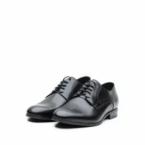 Pantofi eleganţi bărbaţi din piele naturală, Leofex - 622-2 Negru box