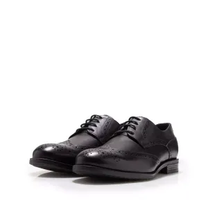 Pantofi eleganţi bărbaţi din piele naturală, Leofex - 655 Negru Box