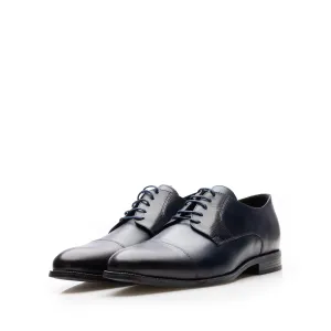 Pantofi eleganţi bărbaţi din piele naturală, Leofex -  731 Blue Box