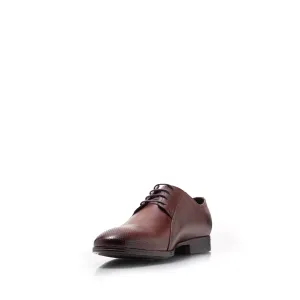 Pantofi eleganți bărbați din piele naturală, Leofex - 743* Red Wood Box