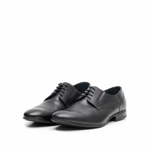 Pantofi eleganti barbati din piele naturala,Leofex - 791 negru box