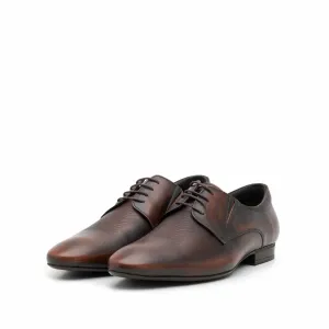 Pantofi eleganti barbati din piele naturala,Leofex - 793 maro box