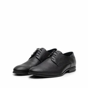 Pantofi eleganti barbati din piele naturala,Leofex - 887 negru box