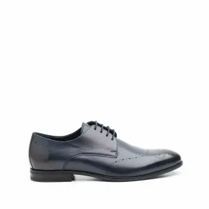 Pantofi eleganti barbati din piele naturala,Leofex - 898 blue box