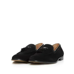 Pantofi eleganti barbati din piele naturala, Leofex - 922-1 Negru velur