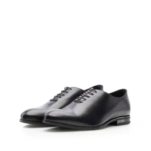 Pantofi eleganți bărbați din piele naturală, Leofex - 976-1 Negru Box