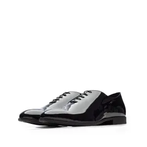 Pantofi eleganți bărbați din piele naturală, Leofex - 976 Negru Lac