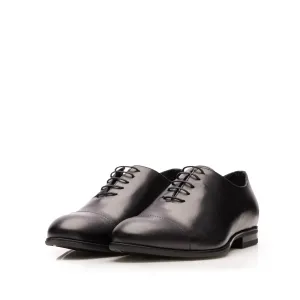 Pantofi eleganți bărbați din piele naturală, Leofex - 994 Negru Box